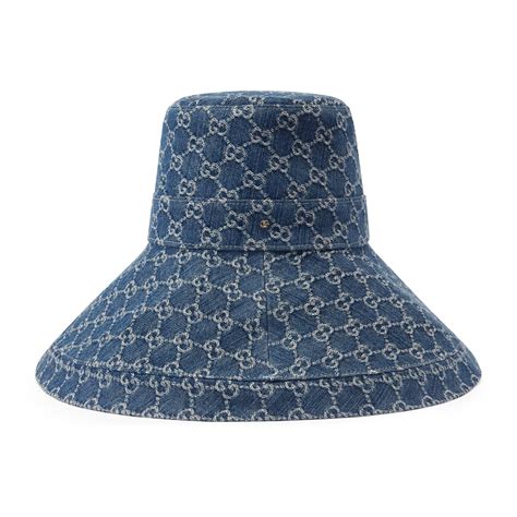 gucci hat navy|Gucci hat men denim.